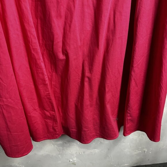 Torrid Midi Poplin Sweetheart Shirred Dress Barbiecore Pink Womens 3 - Picture 6 of 12